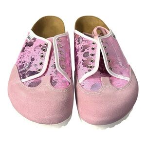 Birki’s by Birkenstock Sporty Shoes - Denim Glitter Splash Rose - EU 42,  L 11